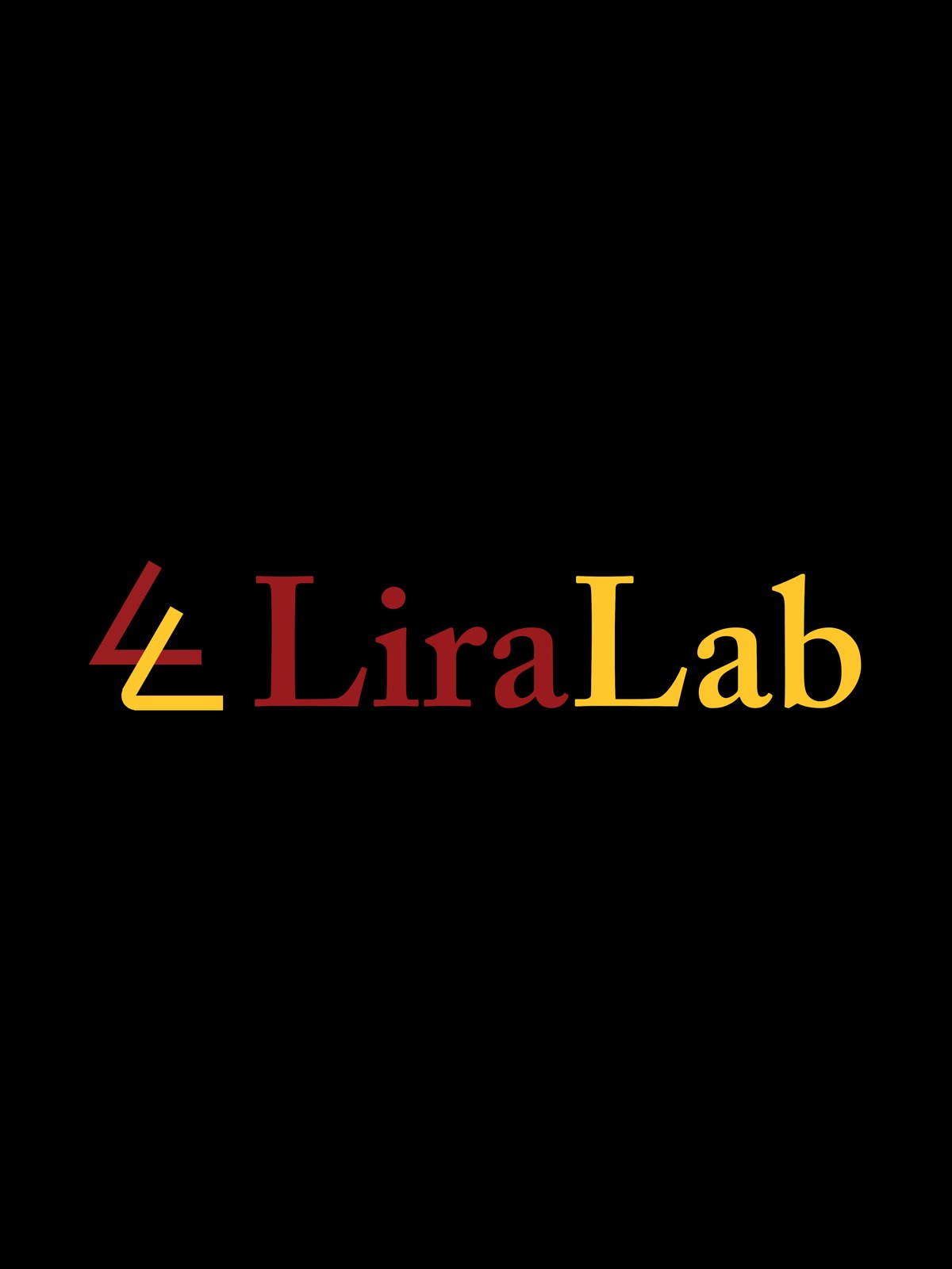 LiraLab wordmark: Learning and Interactive Robot Autonomy Lab